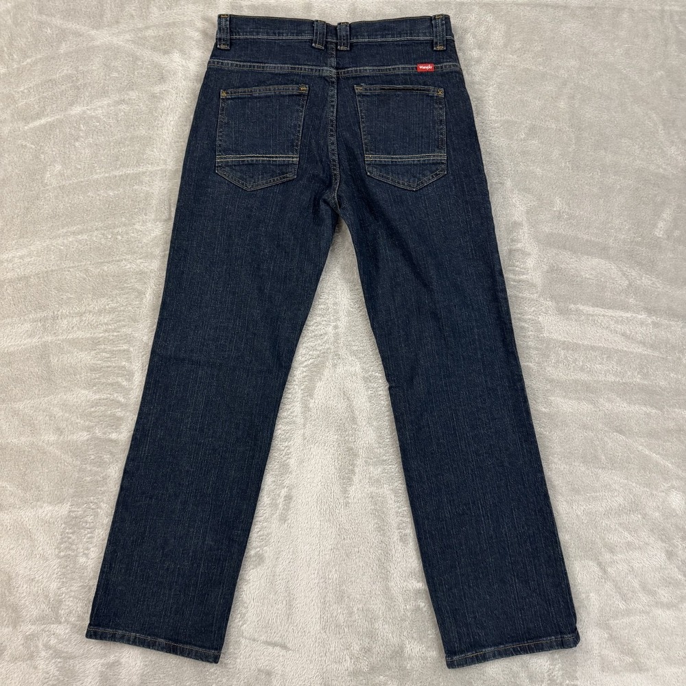 NWT Wrangler Jeans Youth Boys 16 Regular Straight Blue Comfort Flex Adjustable - Picture 2 of 16